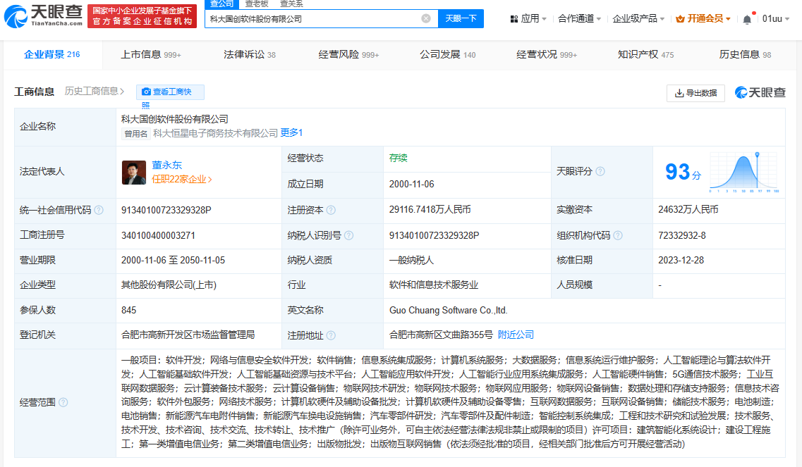 科大国创软件股份有限公司怎么样(科大国创软件股份有限公司怎么样啊)